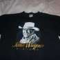 Mens Womens Boys T-Shirt John Wayne Airport Size Adult XL Black Cotton