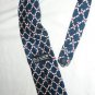 Mens Tie Zylos George Machado Blue Red White Diamond Pattern Italian Silk Italy
