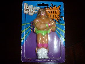WWF Night Light Nite Lite Ultimate Warrior action figure 1991 by Street Kids
