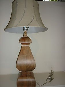 Jamie Young Jasper Table Lamp Solid Mango Wood $795 Retail