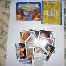 WWF Superstars Diamond Stickers 1991 wwe Italy Hulk Hogan,Ultimate Warrior,LOD