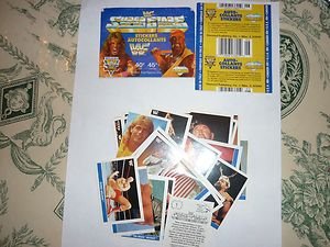 WWF Superstars Diamond Stickers 1991 wwe Italy Hulk Hogan,Ultimate Warrior,LOD