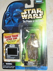 Star Wars POTF Zuckuss Freeze Frame Collection 3 Green Card Action Figure