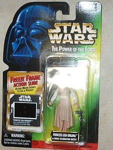 Star Wars POTF Princess Leia Ewok Freeze Frame Collection 1 Green Action Figure