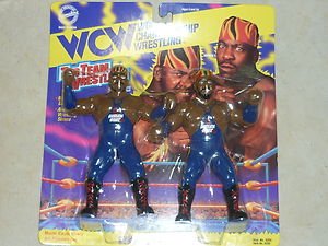OSFT WCW Harlem Heat RARE Purple Ver.Booker T Stevie Ray Action Figures 1994 wwe