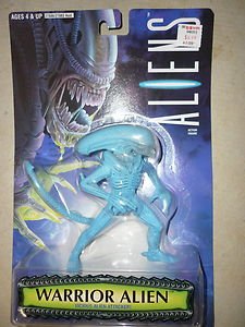 Kenner RARE BLUE Warrior Alien Action Figure 1996 ULTRA RARE PACKAGE