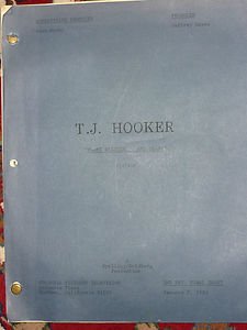 T.J Hooker TV Script "Sweet 16...And Dead" 181629 1983 William Shatner, Spelling