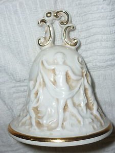Capodimonte 3.75" Bell with Nymphs and Cherubs