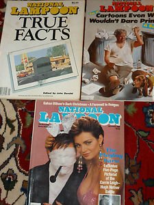 National Lampoon December 1988,True Facts 1981,or Cartoons We Wouldnt Print 1985