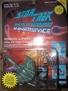 Star Trek Innerspace TNG Romulan Warbird Mini Playset w/Action Figure