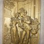Architectural Salvage Bas Relief 3D Romantic Couples Pair 18th Century 16x10.5"