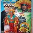 Hasbro WWF Series Ricky Dragon Steamboat Springer Blue Card Action Figure wwe 92