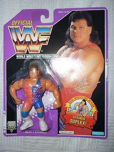 Hasbro WWF Series 9 Scott Steiner Suplex Purple Card Action Figure wwe 1993