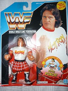 Hasbro WWF Series 2 Roddy Piper Punch Blue Card Action Figure wwe 1990