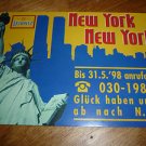 Leibniz Crackers Postcard New York City Statue of Liberty WTC Ephemera 1998