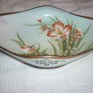 Nippon  Bowl Orchid Flower Pattern Early 1900s Vintage approx. 8x5 Made in Japan