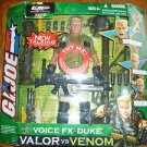 GI Joe Talking Voice FX Duke Army 1st Sgt E8 Valor Vs Venom 12" Action Figure'04