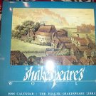 Shakespeare's World Folger Library 1988 Calendar frameable pictures book