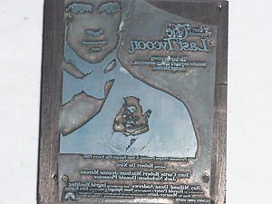 Letterpress Printer Wood Photo Etch Block Stamp:The Last Tycoon 76 Robert DeNiro