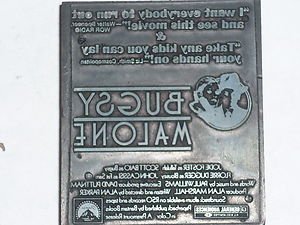 Letterpress Printer Wood Photo Etch Block Stamp:Bugsy Malone 1976 Jodie Foster