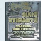 Letterpress Printer Wood Photo-Etch Block Stamp:Dixie Dynamite 1976 Chris George