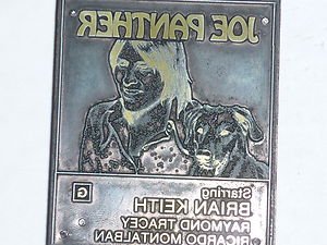 Letterpress Printer Wood Photo-Etch Block Stamp:Joe Panther 1976 Brian Keith