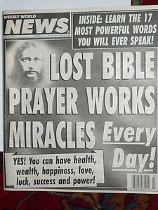 Weekly World News June Jun 10th 1997 Jesus Bible Story Magazine Newspaper