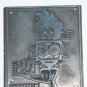 Letterpress Printer Wood  Photo-Etch Block Stamp:The Boob Tube movie 1975