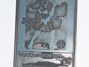 Letterpress Printer Wood  Photo-Etch Block Stamp:Too Hot To Handle'77 Don Schain