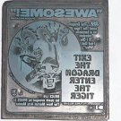 Letterpress Printer Wood Block Stamp:Exit the Dragon Enter Tiger'76 Bruce Li lee