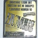 Letterpress Printer Wood Block Photo-Etch Stamp:Survive!1976 Ande Crash Cannibal