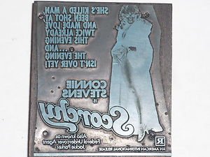 Letterpress Printer Wood Block Photo-Etch Stamp:Scorchy 1976 Connie Stevens