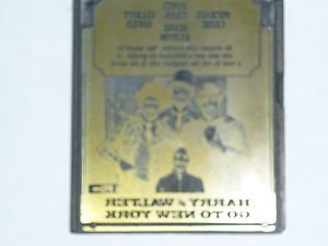 Letterpress Printer Wood Block Photo-Etch Stamp:Harry & Walter Go To New York'76