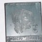 Letterpress Printer Wood Block Photo-Etch Cut Stamp:Tunnel Vision,Hesseman,1976