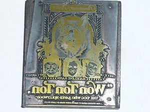 Letterpress Printer Wood Block Photo-Etch Cut Stamp:Won Ton Ton Dog Saved Hollyw