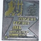 Letterpress Printer Wood Block Photo-Etch Cut Stamp: Jackson County Jail 1976