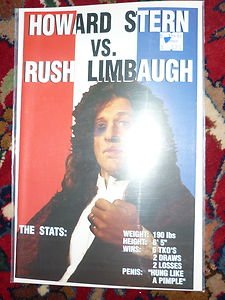 Howard Stern Vs versus Rush Limbaugh 1st Printing 1994 Comic Book Magazine