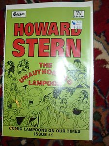 Howard Stern Concept Comics The Unauthorized Lampoon #1 Comic Book Magazine