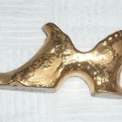 Dixon Art Studios Porcelain 22K Gold Paint Womens Shoe Figurine 4.5" L Made USA