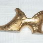 Dixon Art Studios Porcelain 22K Gold Paint Womens Shoe Figurine 4.5" L Made USA