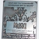 Letterpress Printer Wood Block Photo Stamp:Drum movie Ken Norton (Mandingo) 1976