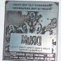 Letterpress Printer Wood Block Photo Stamp:Drum movie Ken Norton (Mandingo) 1976