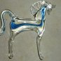 Handmade Mouth Blown Glass Blowing Horse Figure Figurine 6"H