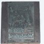Letterpress Printer Wood Block Photo-Etch Stamp: Alice In Wonderland Bill Osco