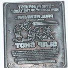 Letterpress Printer Wood Block Photo-Etch Zinc Stamp: Slap Shot Paul Newman