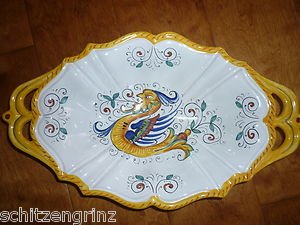 Deruta Raffaelesco Raffaellesco 14.5" tray  plate dish Italy majolica