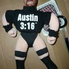 WWF Plush 8" Steve Austin Action Figure Zipper Pocket Clip Buddy 1999 wwe