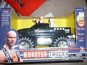 WWF Monster Truck Steve Austin w/ Electronic Sounds and Lights action figure wwe
