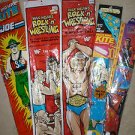 WWF & GI Joe 5 Kite Set Hulk Hogan Ultimate Warrior Sgt Slaughter NWO WCW WWE