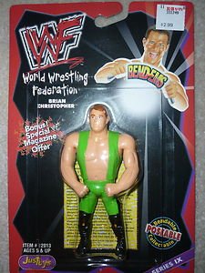 Just Toys WWF Bend-Ems ix Brian Christopher bendys bendem action figure wwe